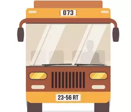 City Bus Stop Flat Icons